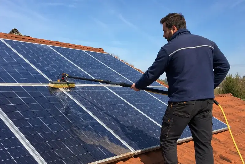Nettoyage et entretien de panneaux solaires à Saint-Martin-le-Vinoux